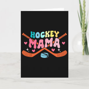Carte Costume de la fête des pères Maman Joueur de hocke