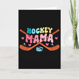 Carte Costume de la fête des pères Maman Joueur de hocke