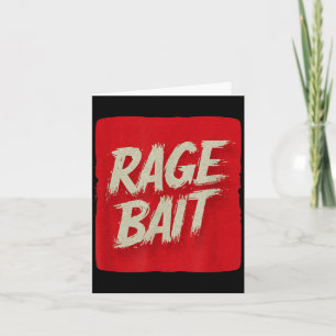 Carte Costume de leurre de rage rouge cool