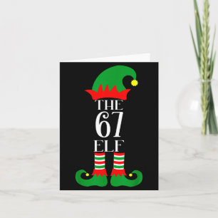 Carte Costume de Noël de lutin 67 Pyjama 67 Mème Gen Alp