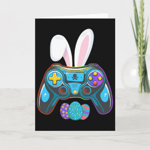 Carte Costume de Pâques Œufs de Lapin de Jeu Vidéo pour
