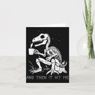 Carte Costume de squelette de dinosaure drôle Goth homme