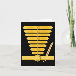 Carte Costume de tambour-major américain uniforme de fan