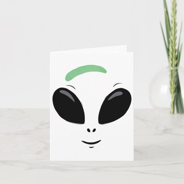 Carte Costume d'Halloween Alien vert (Devant)