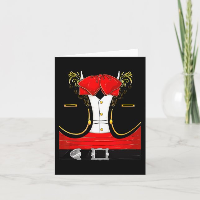 Carte Costume d'Halloween Mariachi mexicain Charro Cinco (Devant)