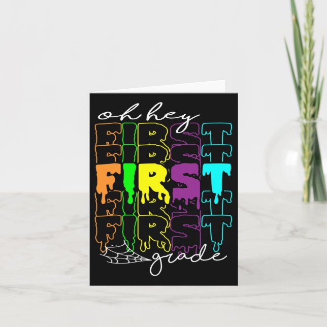 Carte Costume d'Halloween Oh Hey Enseignants de première (Devant)