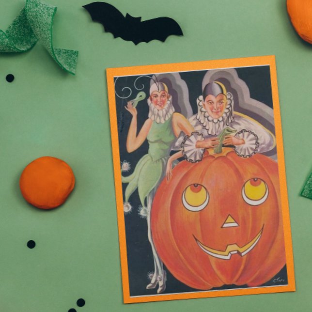 Carte Costume d'Halloween vintage (Créateur téléchargé)