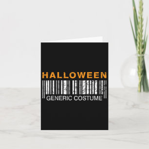 Carte Costume générique drôle d'Halloween 