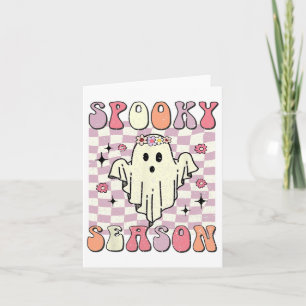 Carte Costume Halloween de saison éffrayante