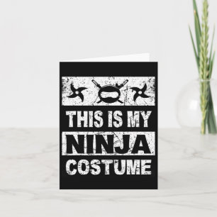 Carte Costume Retro Ninja Halloween Pour Enfants Hommes