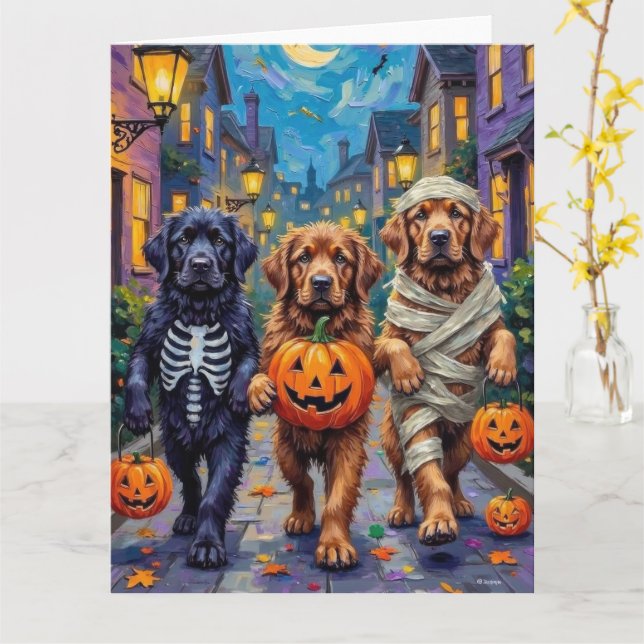 Carte Costumes d'Halloween de Terre-Neuve-et-Labrador (Fleur jaune)