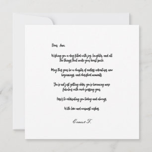 Carte Costumize Joyeux Anniversaire étincelant or rose