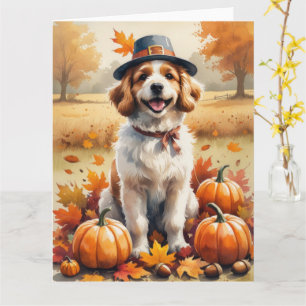 Carte Coton De Tulear À L'Automne Feuilles L'Art Thanksg