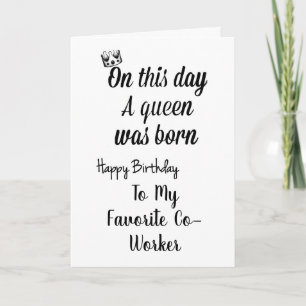 CARTE **COTRAVAILLEUR PRÉFÉRÉ** VOUS ÊTES UNE REINE ANNI