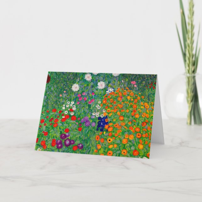 Carte Cottage Garden Gustav Klimt (Devant)