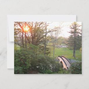 Carte Coucher de soleil au Rainbow Bridge à Grove City C