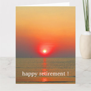 Carte coucher de soleil d'adieu