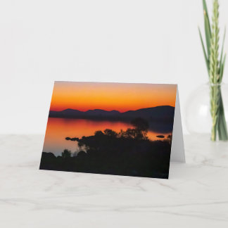 Carte Coucher de soleil doré, barrage de Gaborone Botswa