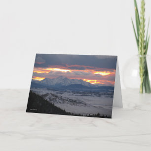 Carte Coucher de soleil du Colorado