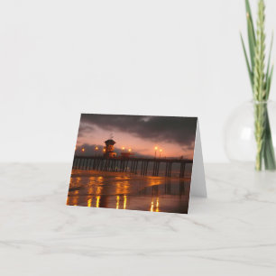 Carte Coucher de soleil en Californie à Huntington Beach