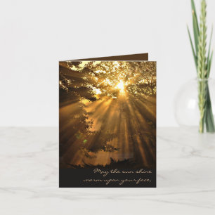 Carte Coucher de soleil inspirant et glorieux avec des r