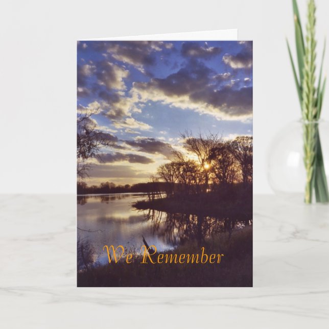 Carte Coucher de soleil sur le lac1 (Devant)