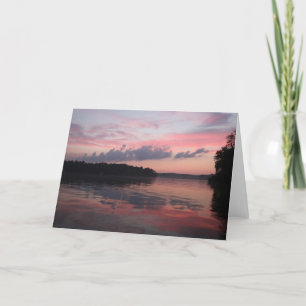 Carte Coucher de soleil sur le lac Cazenovia