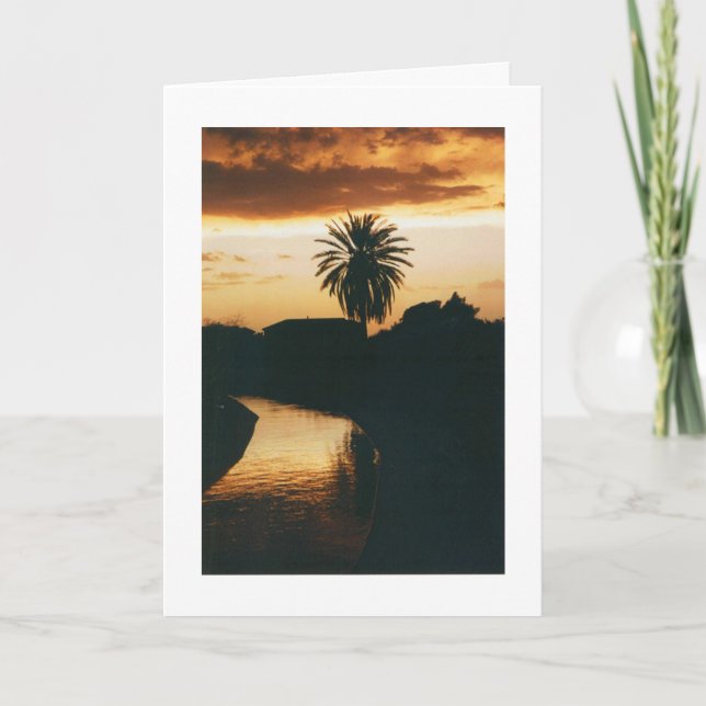 Carte Coucher du soleil à Phoenix (Devant)