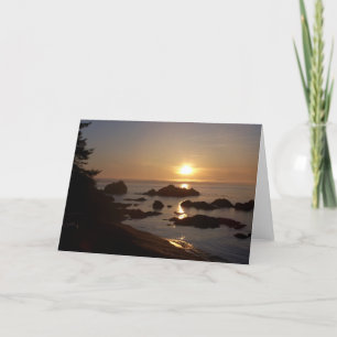 Carte Coucher du soleil au-dessus de baie d'archer