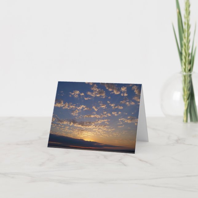 Carte Coucher du soleil de baie de Bellingham (Devant)