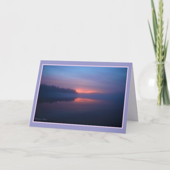 Carte Coucher du soleil d'étang de Walden (Devant)