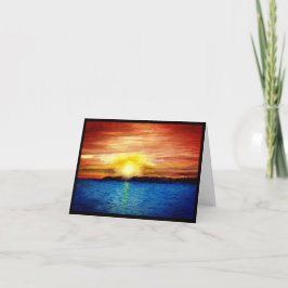 Carte Coucher du soleil du lac Supérieur sympathie