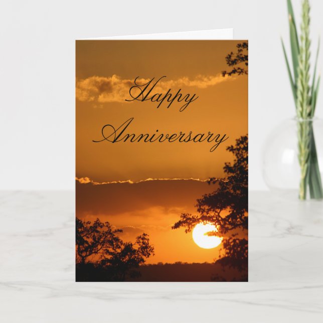 Carte Coucher du soleil heureux de Selati d'anniversaire (Devant)