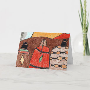 Carte Coucher du soleil indien