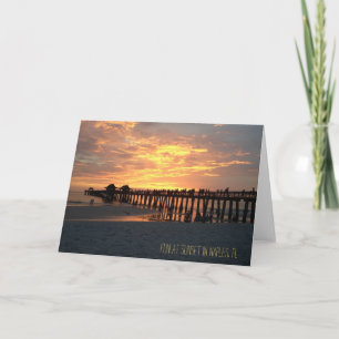 Carte coucher du soleil photo fl naples