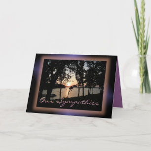 Carte Coucher du soleil sur la Lac-personnaliser toute