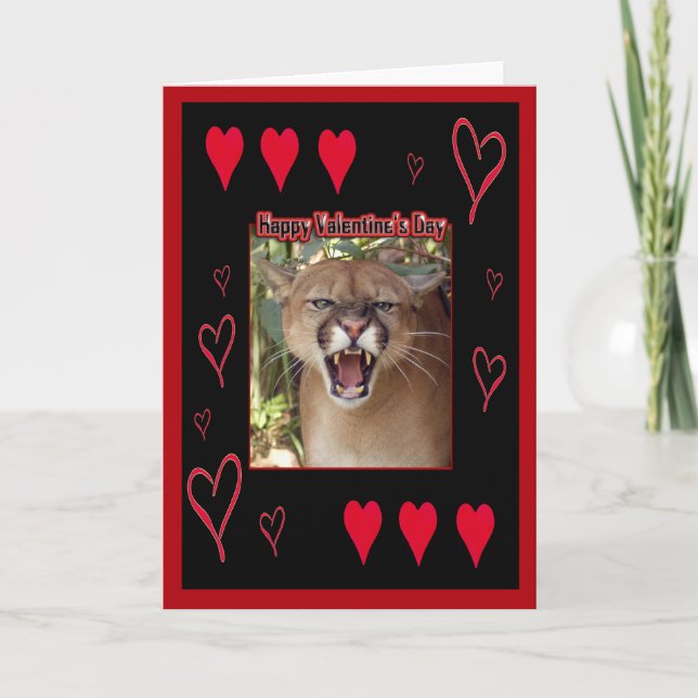 Carte Cougar Valentine (Devant)