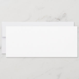 Carte Couleur blanche 4 x 9,5 pouces