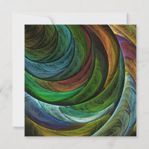 Carte Couleur Gloire Moderne Art Abstrait Motif Élégant