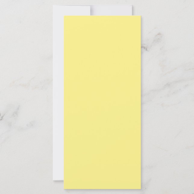 Carte couleur Maïs vierge pour votre menu Mariage (Devant)