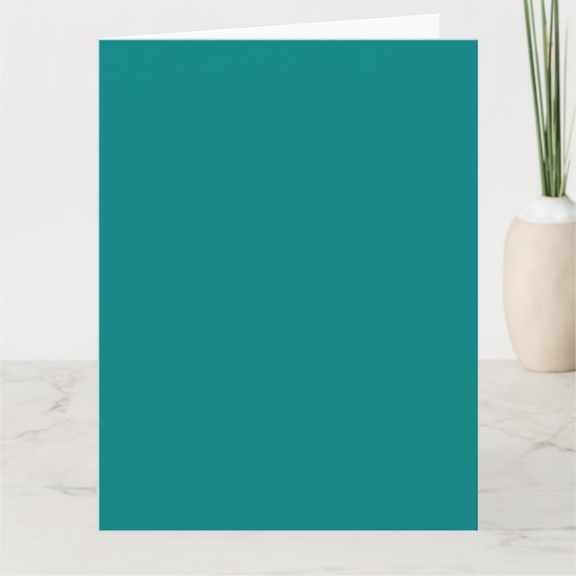 Carte Couleur solide turquoise (Devant)