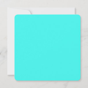 Carte Couleur Turquoise bleu Aqua enthousiaste
