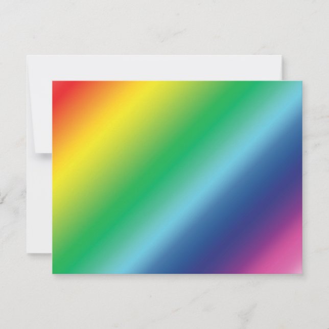 Carte Couleurs arc-en-ciel modernes ombre dégradé motif  (Devant)
