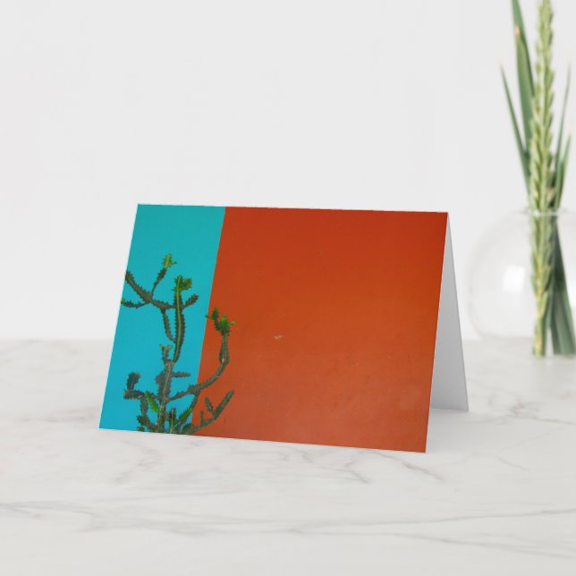 Carte couleurs cactus (Devant)