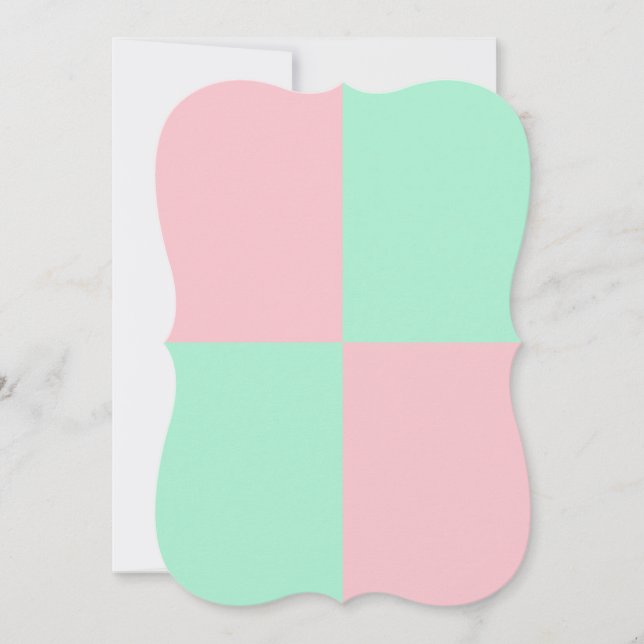 Carte Couleurs Claires Rose Et Monnaie Légère (Devant)