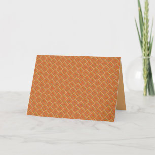 Carte Couleurs mélangées à motif orange vif