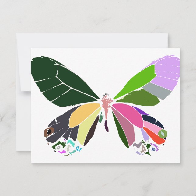 Carte couleurs papillon (Devant)