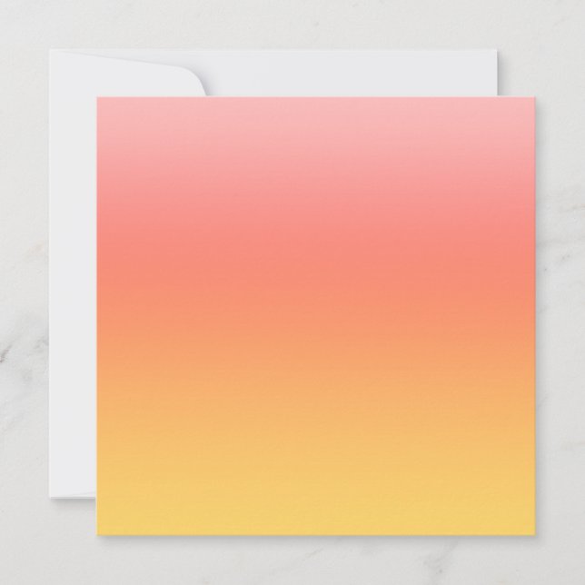 Carte Couleurs simples - Jaune à Misty Pink ombre (Devant)