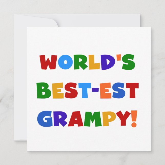 Carte Couleurs vives T-shirts et cadeaux les plus grampé (Devant)