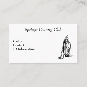 Carte Country Club Golf Caddy